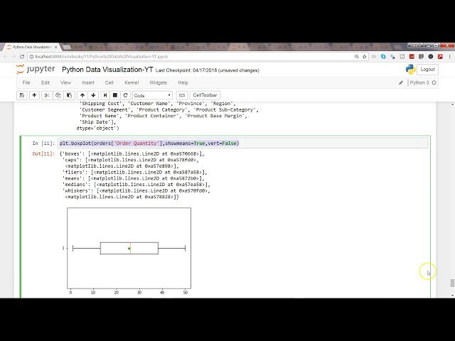 فیلم آموزشی: تجسم داده پایتون | نحوه ایجاد Boxplot در Matplotlib | نمودار نمودار باکس با داده واقعی