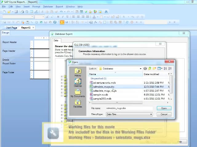 فیلم آموزشی: آموزش Crystal Reports 2011 - اتصال به فایل های اکسل با زیرنویس فارسی