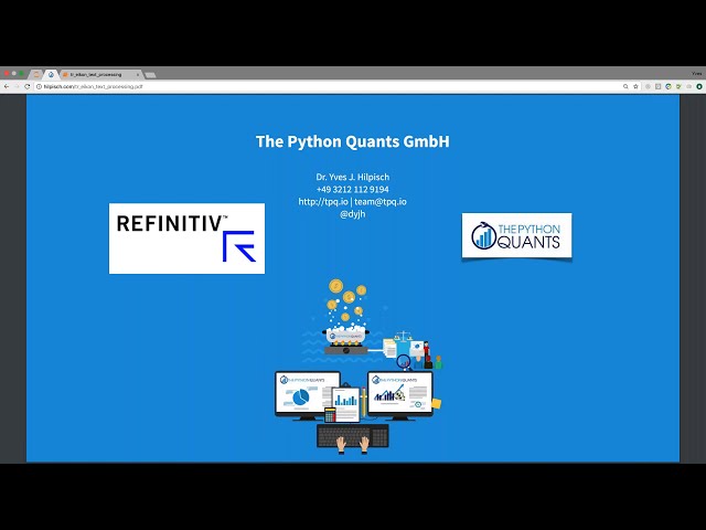 فیلم آموزشی: آموزش Python Quants 10 - NLP - تحلیل متن خبری | توسعه دهندگان Refinitiv با زیرنویس فارسی