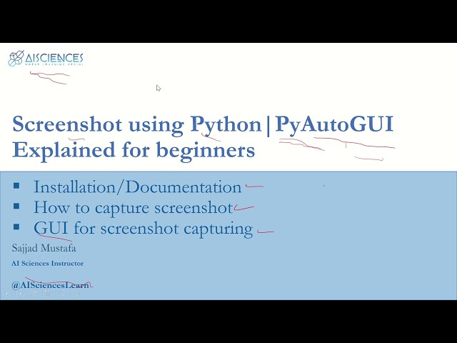 فیلم آموزشی: ساخت اپلیکیشن اسکرین شات با رابط کاربری گرافیکی با استفاده از پایتون | pyautogui | پایتون با زیرنویس فارسی