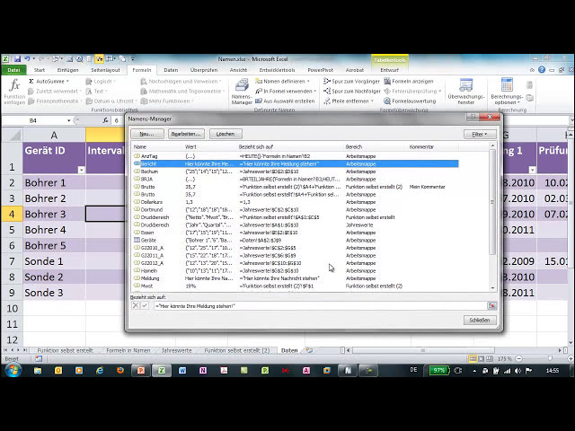 فیلم آموزشی: Excel - Namens-Manager