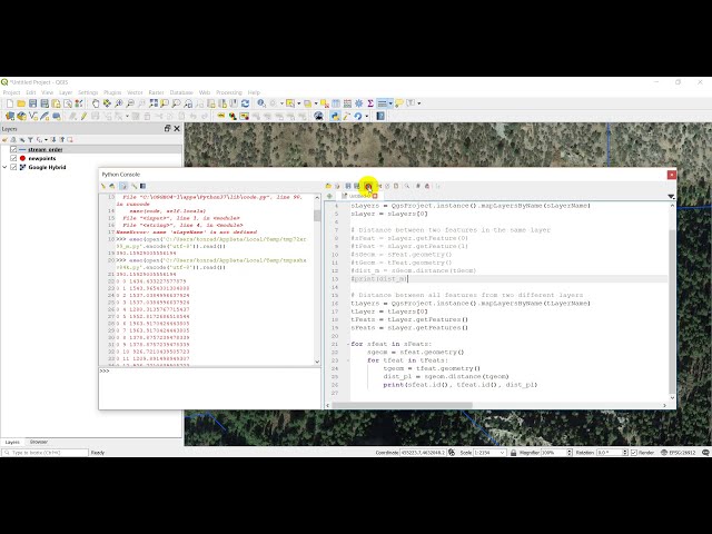 فیلم آموزشی: QGIS Python (PyQGIS) - اندازه گیری فاصله بین ویژگی ها با زیرنویس فارسی