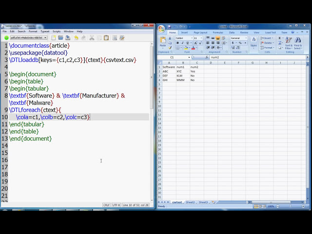 فیلم آموزشی: نحوه ایجاد جداول از فایل های خارجی Excel یا سایر موارد با استفاده از Latex.avi با زیرنویس فارسی