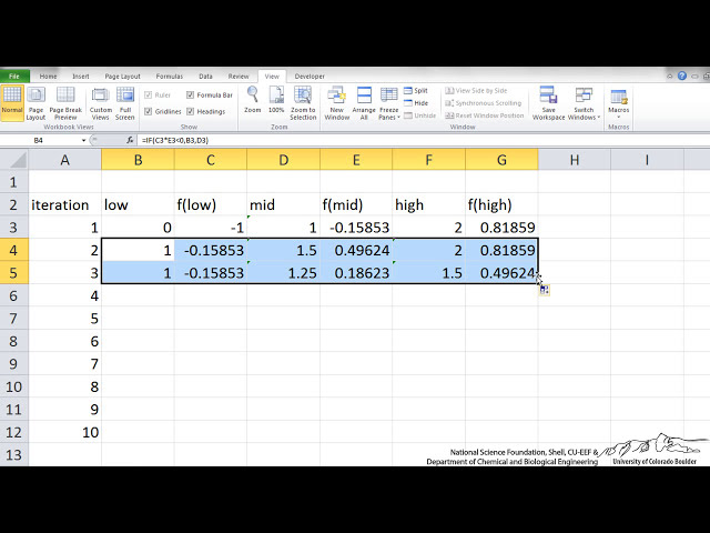 فیلم آموزشی: Bisection Introduction/Excel با زیرنویس فارسی