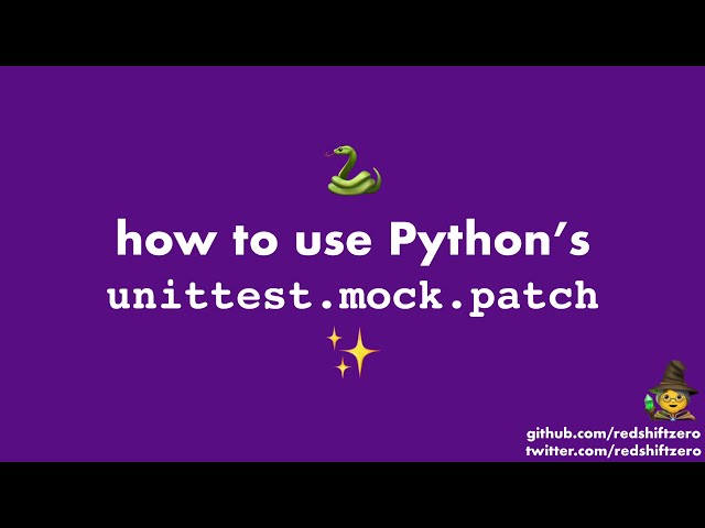فیلم آموزشی: نحوه استفاده از Python's unittest.mock.patch با زیرنویس فارسی