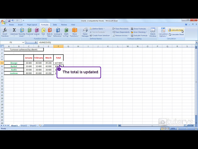 فیلم آموزشی: چگونه از گزینه های محاسبه با Excel 2007 استفاده کنیم؟