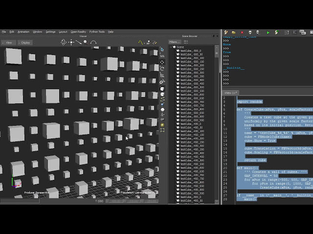 فیلم آموزشی: اسکریپت پایتون در MotionBuilder - 01 - pyfbsdk و Hello, Cubes