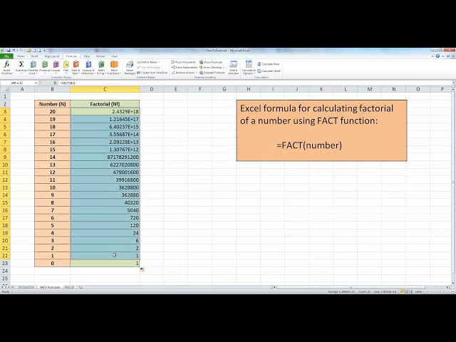 فیلم آموزشی: نحوه ... محاسبه فاکتوریل یک عدد در اکسل 2010 با زیرنویس فارسی