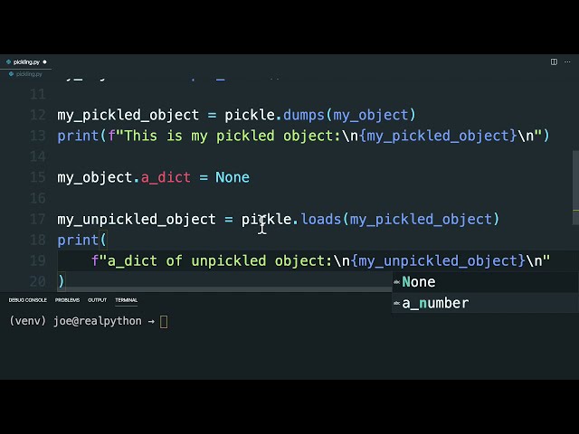 فیلم آموزشی: استفاده از Python pickle Module با زیرنویس فارسی