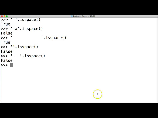 فیلم آموزشی: روش رشته Isspace پایتون با زیرنویس فارسی