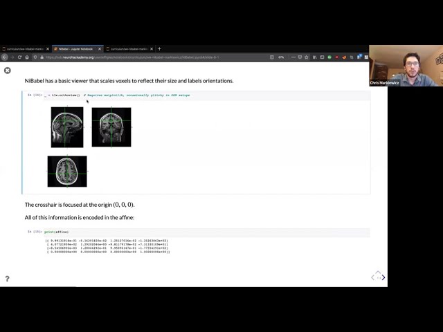 فیلم آموزشی: Neurohackademy: Chris Markiewicz - NiBabel: تصویربرداری عصبی داده ها و ساختار فایل در پایتون با زیرنویس فارسی