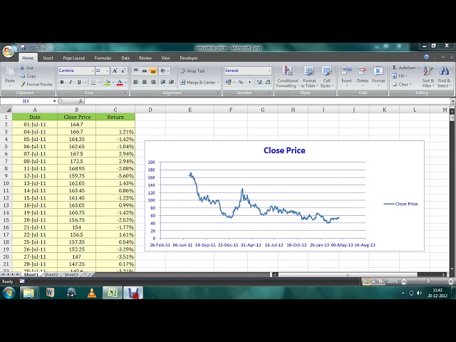 فیلم آموزشی: EXCEL- شبیه سازی قیمت سهام با زیرنویس فارسی