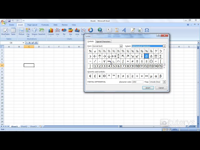 فیلم آموزشی: چگونه کاراکترهای خاص را با Excel 2007 وارد کنیم؟