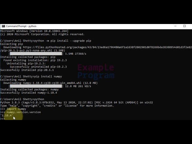 فیلم آموزشی: نحوه نصب NumPy برای پایتون در ویندوز 10 با زیرنویس فارسی