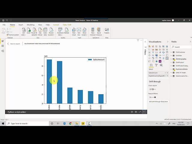 فیلم آموزشی: یک طرح نوار پایتون در Power BI ایجاد کنید با زیرنویس فارسی