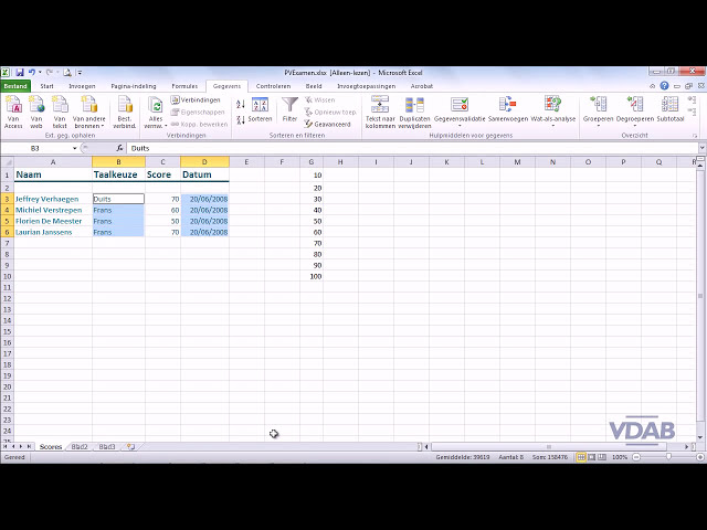 فیلم آموزشی: Excel 2010 - 2.38 - Gegevensvalidatie wissen
