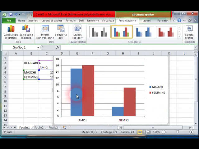 فیلم آموزشی: Fare un grafico con excel