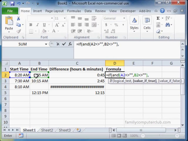 فیلم آموزشی: محاسبه اختلاف زمان در MS Excel