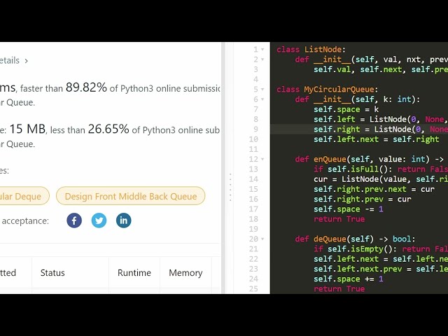 فیلم آموزشی: طراحی صف دایره ای - Leetcode 622 - Python با زیرنویس فارسی