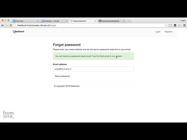 فیلم آموزشی: نحوه استفاده از Python Flask برای تنظیم رمز عبور فراموش شده، آموزش آنلاین با زیرنویس فارسی