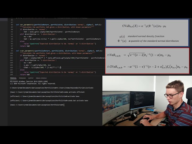 فیلم آموزشی: پارامتریک VaR و CVaR با پایتون با زیرنویس فارسی