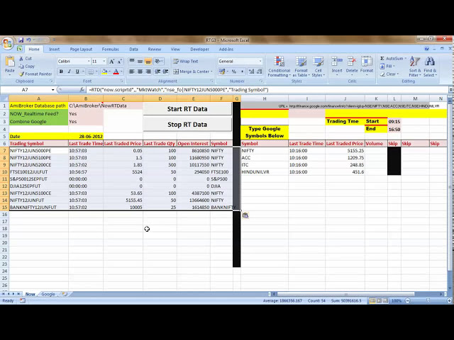 فیلم آموزشی: EXCEL به Amibroker با زیرنویس فارسی