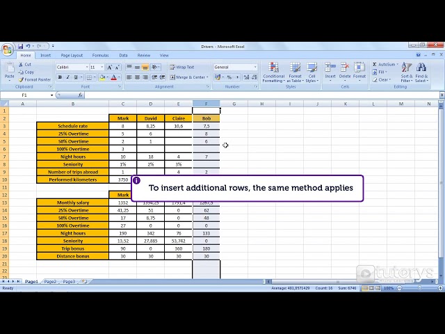 فیلم آموزشی: چگونه با Excel 2007 ستون ها را در جدول وارد کنیم؟