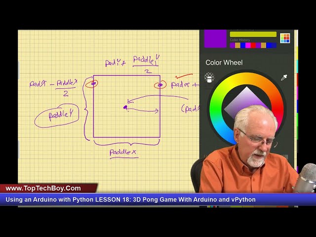 فیلم آموزشی: استفاده از آردوینو با پایتون درس 18: بازی سه بعدی پنگ با آردوینو و vPython