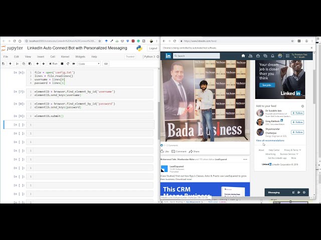 فیلم آموزشی: بخش 2/2- اتوماسیون لینکدین در پایتون - ربات اتصال خودکار لینکدین با پیام رسانی شخصی با زیرنویس فارسی