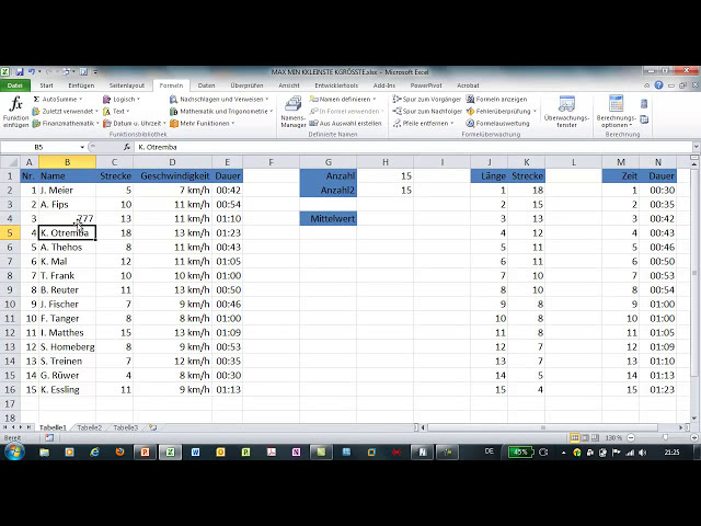 فیلم آموزشی: Excel - ANZAHL و ANZAHL2 - Statistische Funktionen