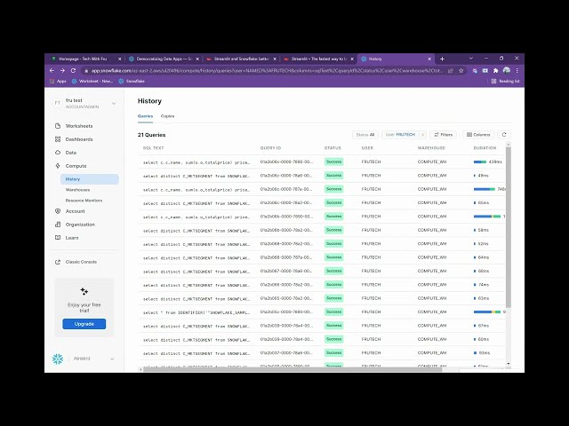 فیلم آموزشی: Snowflake + Streamlit Demo: Building Data Apps with Python | FruTech.io با زیرنویس فارسی