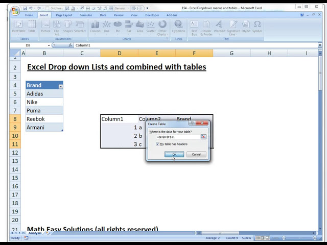 فیلم آموزشی: لیست های کشویی با Microsoft Excel 2007 با زیرنویس فارسی