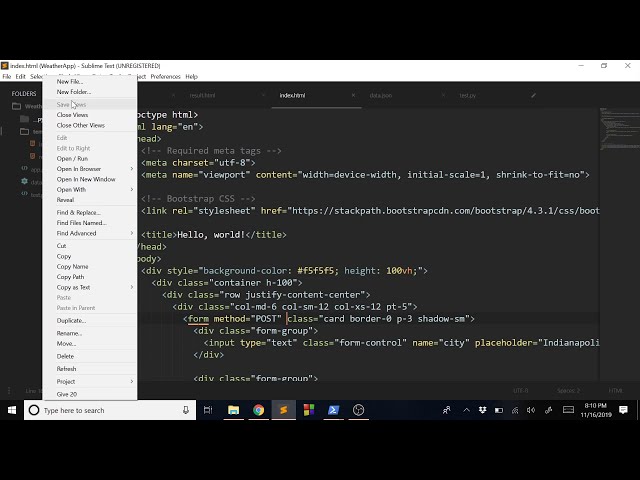 فیلم آموزشی: آموزش برنامه کاربردی وب Python With Flask Weather API با زیرنویس فارسی