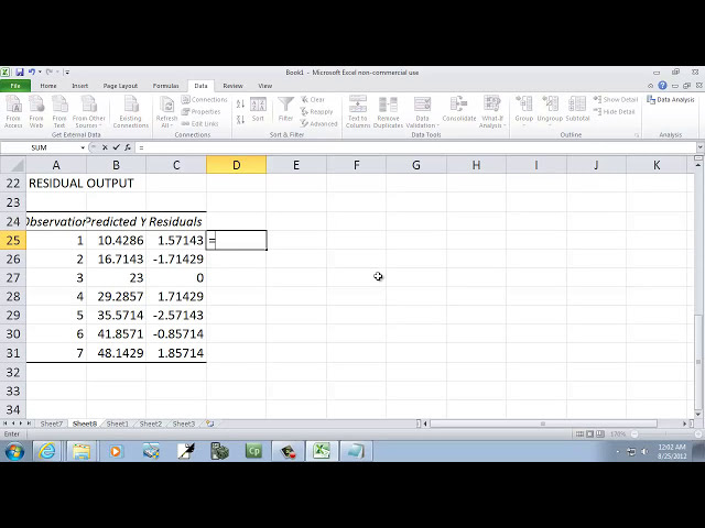 فیلم آموزشی: Excel 2010: مجموع باقیمانده های مربعی با زیرنویس فارسی