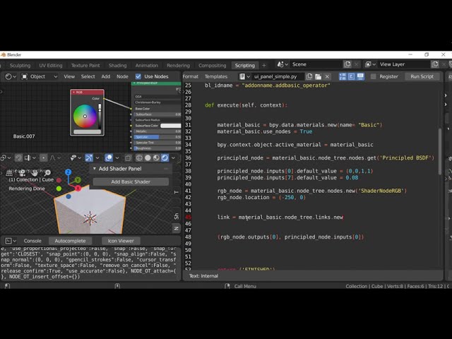 فیلم آموزشی: آموزش Blender Python: نحوه ایجاد و اختصاص یک Material Shader [یادگیری پایتون برای مبتدیان] با زیرنویس فارسی