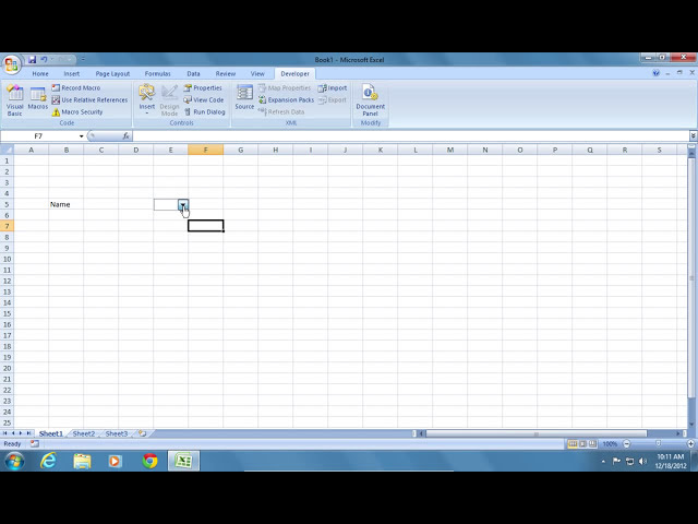 فیلم آموزشی: نحوه اضافه کردن جعبه ترکیبی Excel 2007 با زیرنویس فارسی