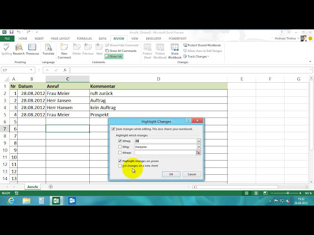 فیلم آموزشی: Excel # 240 - Arbeitsmappe gemeinsam nutzen - Freigeben