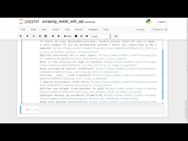 فیلم آموزشی: اسکریپت‌های Python - Scraping Reddit از طریق API (PRAW) با زیرنویس فارسی