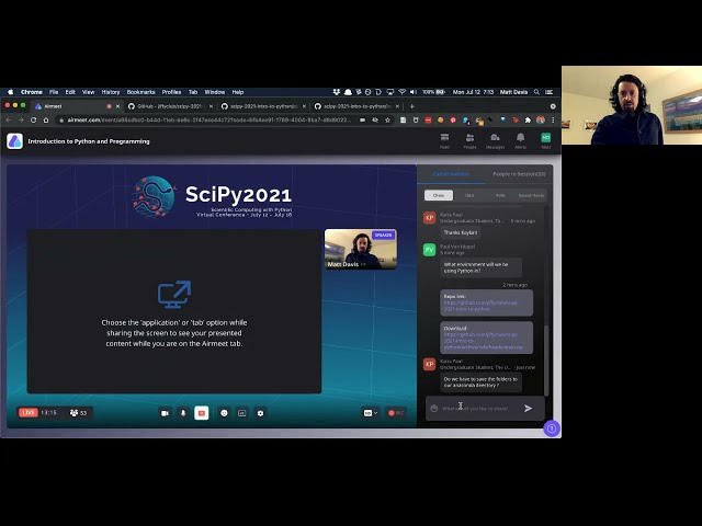 فیلم آموزشی: مقدمه ای بر پایتون و برنامه نویسی | SciPy 2021 با زیرنویس فارسی