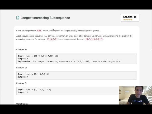 فیلم آموزشی: Leetcode - طولانی ترین دنباله افزایش یافته (پایتون) با زیرنویس فارسی