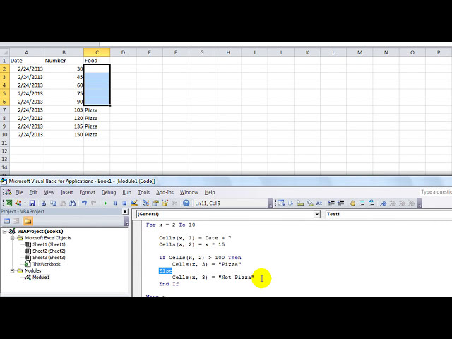 فیلم آموزشی: Excel VBA Basics #4 - عبارات IF THEN در حلقه FOR NEXT