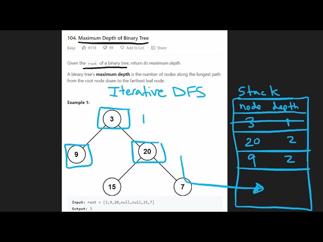 فیلم آموزشی: حداکثر عمق درخت باینری - 3 راه حل - Leetcode 104 - Python با زیرنویس فارسی
