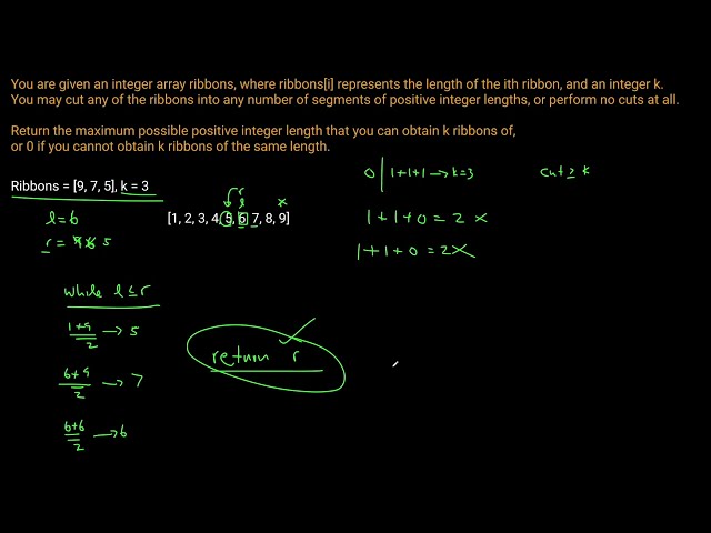 فیلم آموزشی: روبان برش | پایتون | LEETCODE # 1891 با زیرنویس فارسی