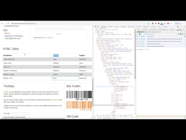 فیلم آموزشی: قسمت 17- نحوه مدیریت جدول وب/HTML در چارچوب روبات | سلنیوم با پایتون