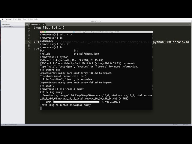 فیلم آموزشی: نحوه نصب OpenCV در سیستم عامل مک با پایتون با زیرنویس فارسی