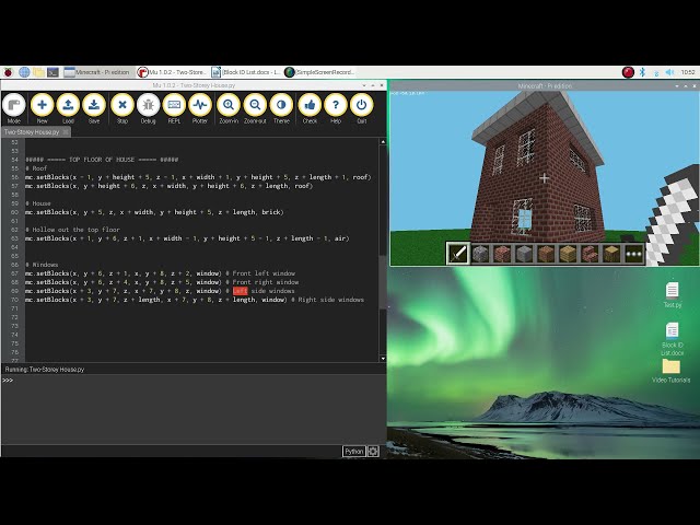 فیلم آموزشی: Minecraft Pi - ساخت خانه دو طبقه با استفاده از Python با زیرنویس فارسی
