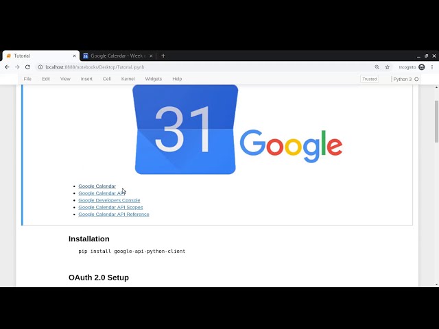 فیلم آموزشی: یکپارچه سازی Google Calendar API در پروژه های پایتون