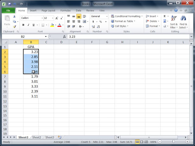 فیلم آموزشی: آمار Excel - میانگین (متوسط)، حداقل، حداکثر، مجموع (روش سریع) با زیرنویس فارسی