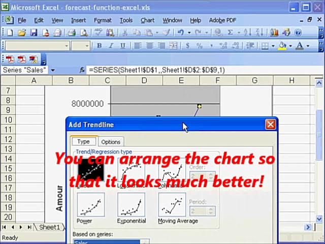 فیلم آموزشی: عملکرد پیش بینی در MS Excel