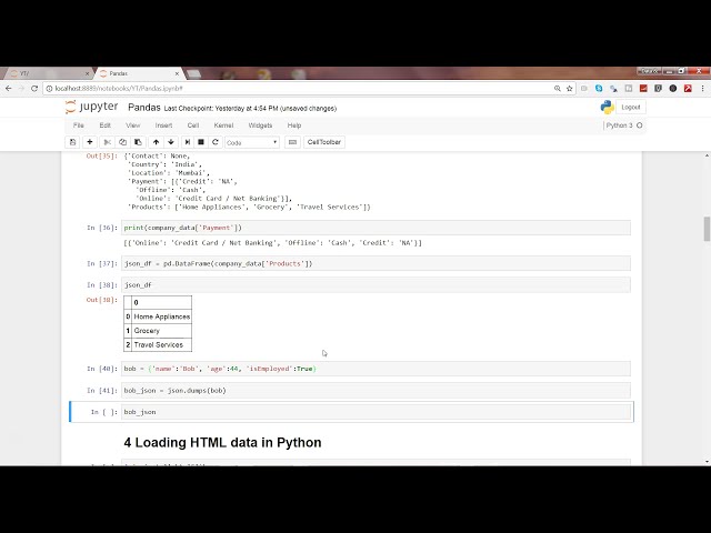 فیلم آموزشی: آموزش پانداسی پایتون 25 | نحوه وارد کردن داده های JSON در پایتون | وارد کردن داده های JSON در پایتون
